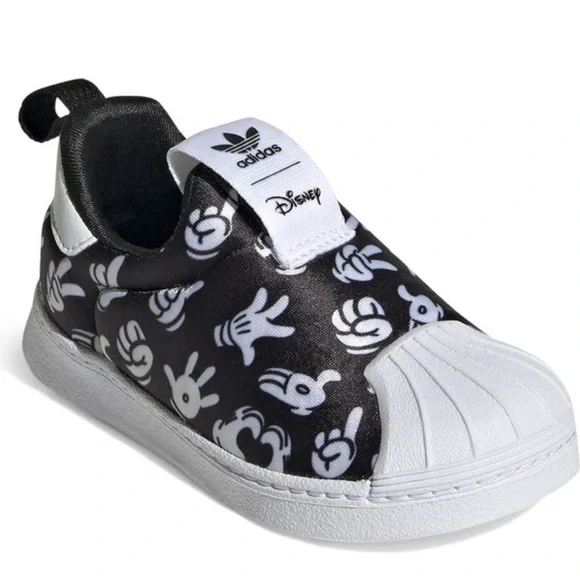 adidas x Disney Superstar 360 Toddlers Shoes - Black/White - 7